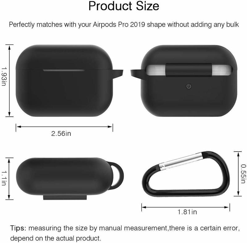 For Apple Airpods Pro 3 Case Silicone Shockproof Protective Cover With Keychain Accessories Portable