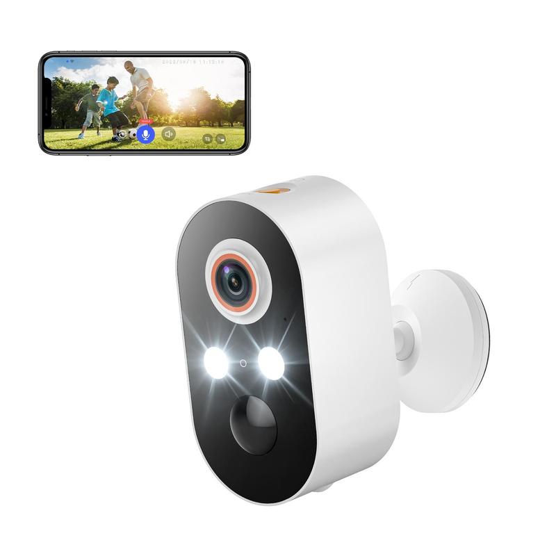 Wireless Outdoor Security Camera, AI Human Detection Security Camera, Full Color Night Vision Camera, Two-Way Communication Camera