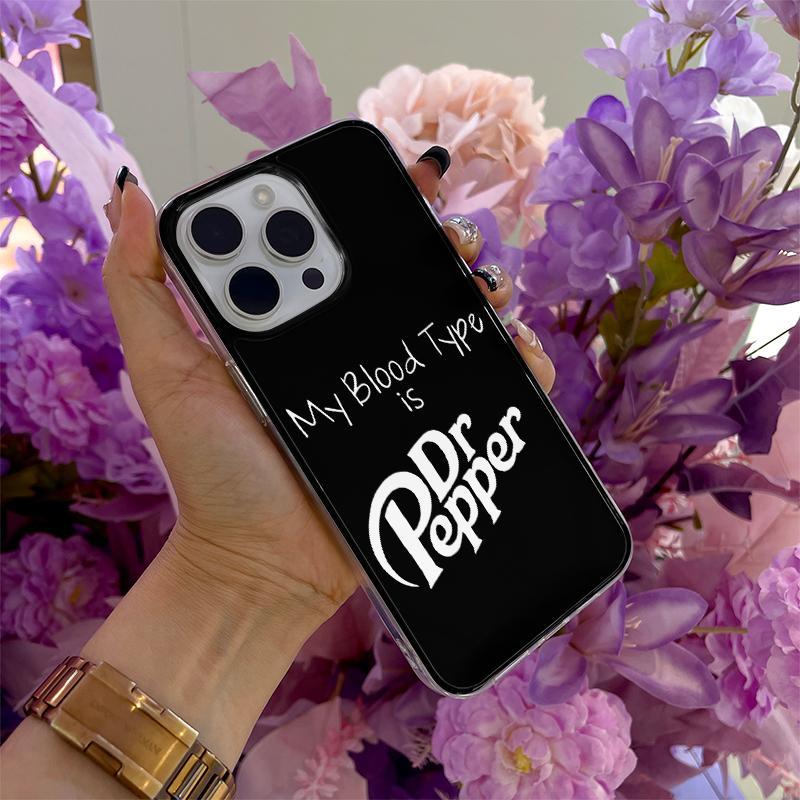 Dr Pepper Pattern Phone Case, All-inclusive Phone Protector Cover, Phone Accessories Compatible with iPhone 12 11 13 14 15 Pro Max