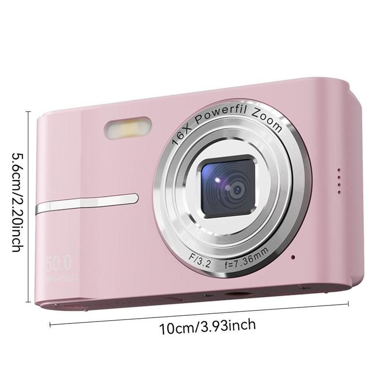 Auto Focus Digital Portable Compact Camera, Compact FHD 1080P Pocket Camera, Point and Shoot Camera with 16X Zoom, Small Camera for Outdoor Sports, Travel, Daily Use, Mini Camera