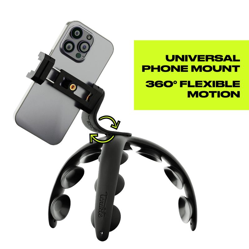 Buy One Get One FREE: Tenikle PRO Flexible Phone Mount & Tripod with Crazy Suction