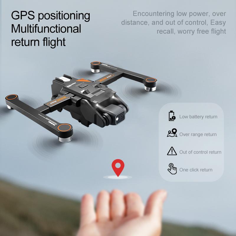 Wireless Drone aerial photography dual camera GPS return 360° surround shooting obstacle avoidance optical flow positioning 180° upward shooting 2 km flight