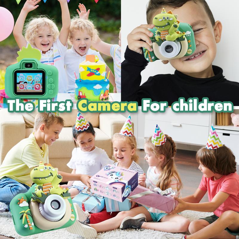 Dragon & Unicorn  1080P HD Kids Digital Camera - Selfie Toy for Girls Boys Perfect Birthday Gift for Ages 3-12 Record,Shoot