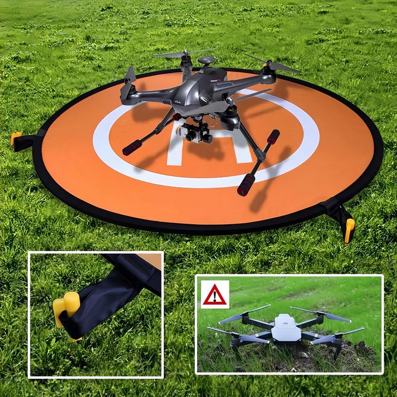 Double-Sided Waterproof Landing Pad for Drone, 1 Count Foldable Drone Landing Pad, Universal Drone Accessories for DJI Spark Mavic Pro Phantom 2 3 4 Pro Inspire 2 1 3DR Solo