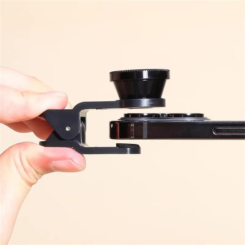 3-in-1 Mobile Phone Lens, Wide Angle Macro Fisheye Lens, Universal Clamp Lens for Samsung iPhone Android Smartphone, Mobile Phone Accessories