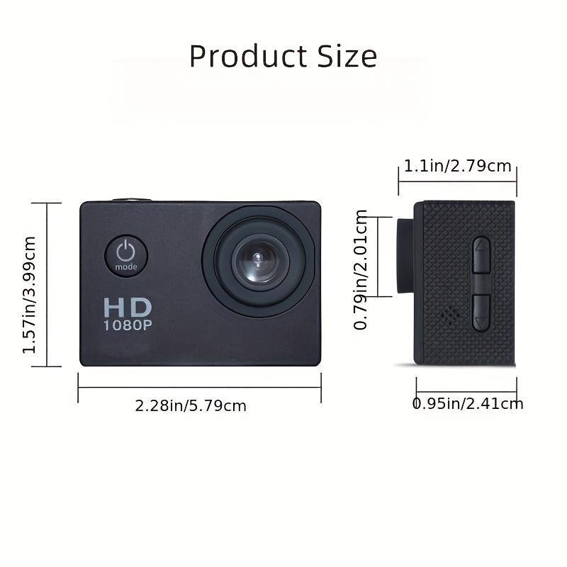 Ultra-HD Waterproof Action Camera, Multipurpose 140 Degree Wide Angle 30m Waterproof Action Camera, 1 Count Wifi Action Camera with 32G TF Card, Underwater Action Camera for Outdoor Sports