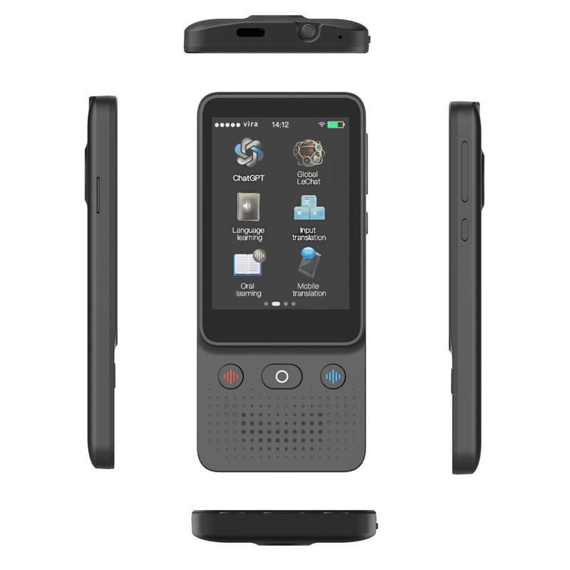 Language translation device - bidirectional real-time, 138 languages, accurate offline recording, high-definition touch screen, photo AI translation device, suitable for travel, business and learning