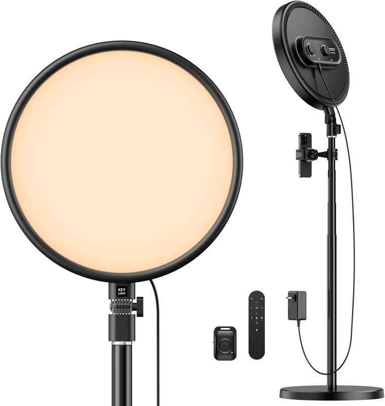 Large Ring Light Kit, Weilisi 6500K Professional Full-Screen Big Ring Light with Stand and Phone Holder, 64