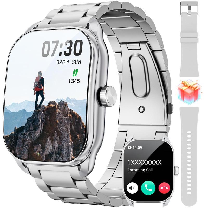 Curved Screen Smart Watch for Men Women (Answer Make Call), 2.01