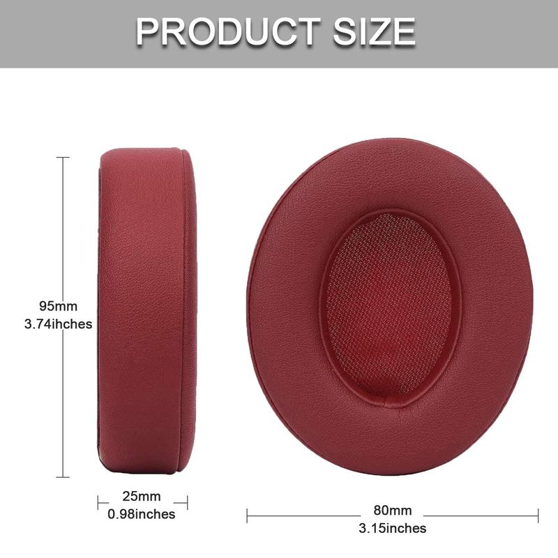 Replacement Ear Pads Cushions, Noise Isolation Ear Pads, Soft Ear Pads for Beats Studio 2 & Studio 3 Wired & Wireless Headphones