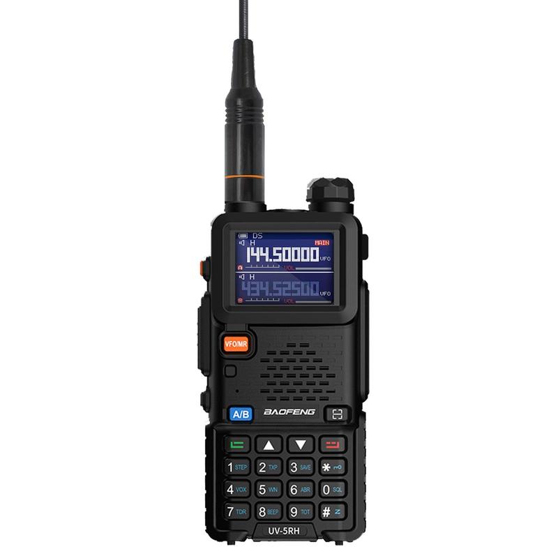 Baofeng Radio 5RH, Handheld Walkie Talkie, Long Range Handheld Two Way Radio, NOAA Weather Receiver, Rechargeable Walkie Talkies, Copy Frequency 999CH