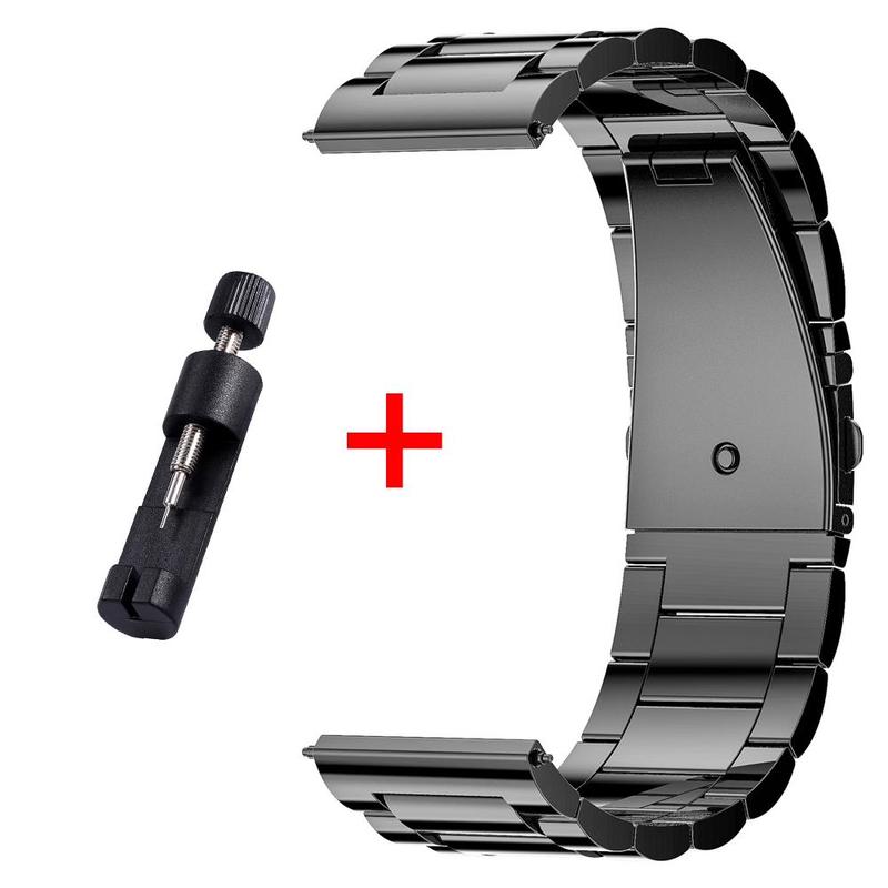 Silicone Stainless Steel Smart Watch Band Compatible With V69 NX8, 1 Set Fashionable Quick Release Replacement Durable Watch Band for Men, Smart Watch Wearable Accessories