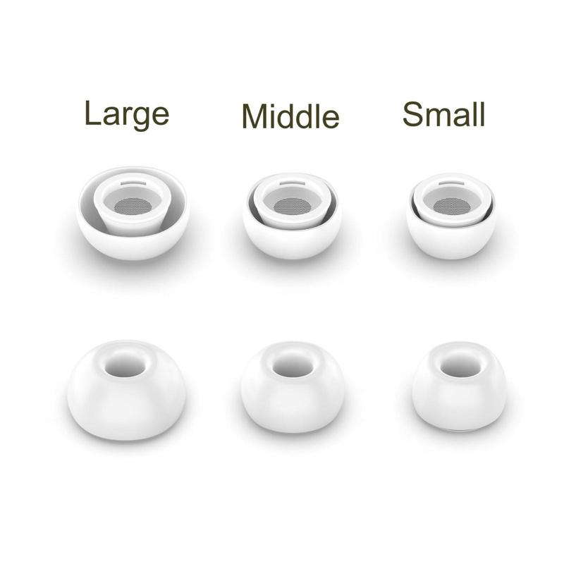 Silicone Ear Tips, 3 Counts set Replacement Ear Tips for AirPods Pro, Earbuds Ear Caps Set, Audio & Video Accessories