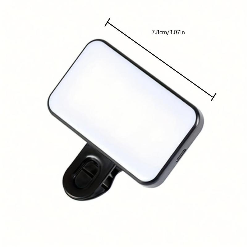 Portable Selfie Fill Light with Clip, USB Charging Selfie Fill Light, Selfie Light, Mini Clip-on Fill Light Suitable for Smartphone, Tablet, Laptop, Camera, Phone Accessories, Selfie LED Lights