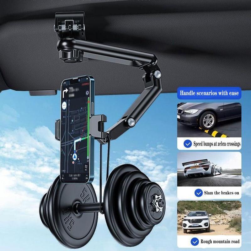 Car Sun Visor Phone Holder, Universal Car Phone Holder, Car Phone Navigation Holder, Car Interior Accessories for Most Smartphones