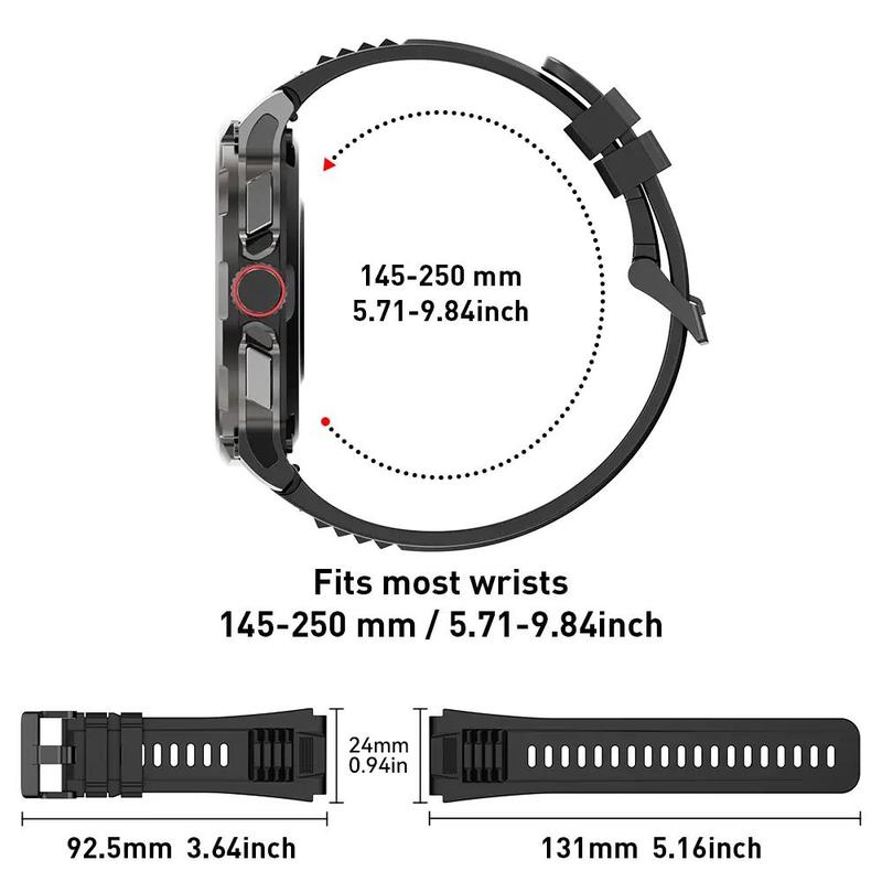 Silicone Stainless Steel Smart Watch Band Compatible With V69 NX8, 1 Set Fashionable Quick Release Replacement Durable Watch Band for Men, Smart Watch Wearable Accessories