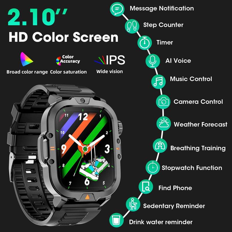 Multifunctional Smart Watch, Fashion Digital Sport Smartwatch with Multi-Sport Modes and Time Display, Waterproof Android Watch, Fitness Watch, Sport Watch for Women & Men