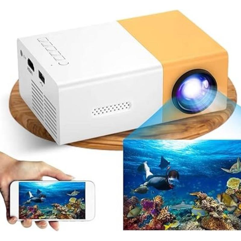 LED Mini Projector Portable Mini Projector 1080P Home Gathering Conference Cinema Projector (Latest Upgraded Version) mom gift set mini projector Audio Card Digital Sd Audio Card