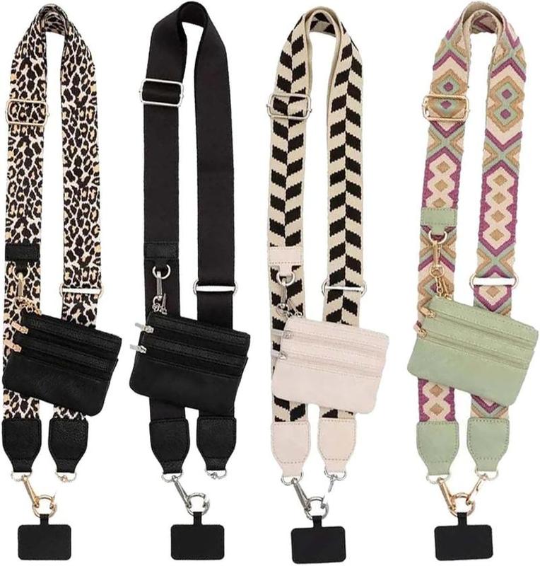 Phone Strap Crossbody Clip and Go Strap forPhone with Wallet Portable Crossbody Beautiful,.Comfortable, Adjustable Phone Strap withZippered Pouch Accessories Card Smartphoneclip and phonelanyard wrist lanyard