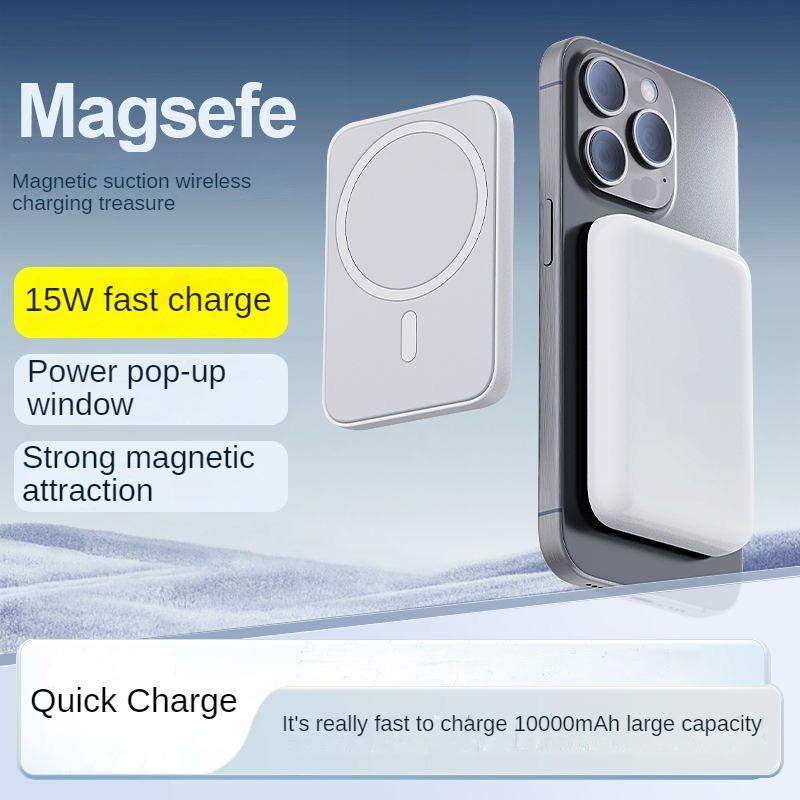 Magnetic Power Bank 5000mAh 10000mAh, Wireless Portable Charger, with USB-C, Compatible with iPhone 15 15 Plus 15 Pro 15 Pro Max, iPhone 14 13 12