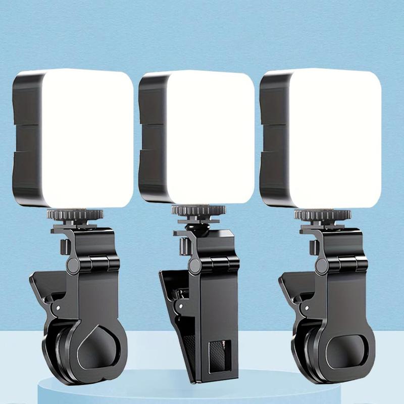 Portable LED Selfie Light, 1 Set Mini Fill Light for Phone Photography, Computer Video Conference Ring Light, Mobile Phone Accessories