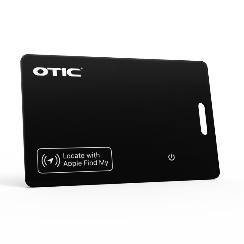 OTIC Wallet Tracker Card, Wireless Chargeable Wallet Finder. Works with Apple Find My (iOS Only), Item Tracker for Wallet, Luggage Tags, Phone, Passport