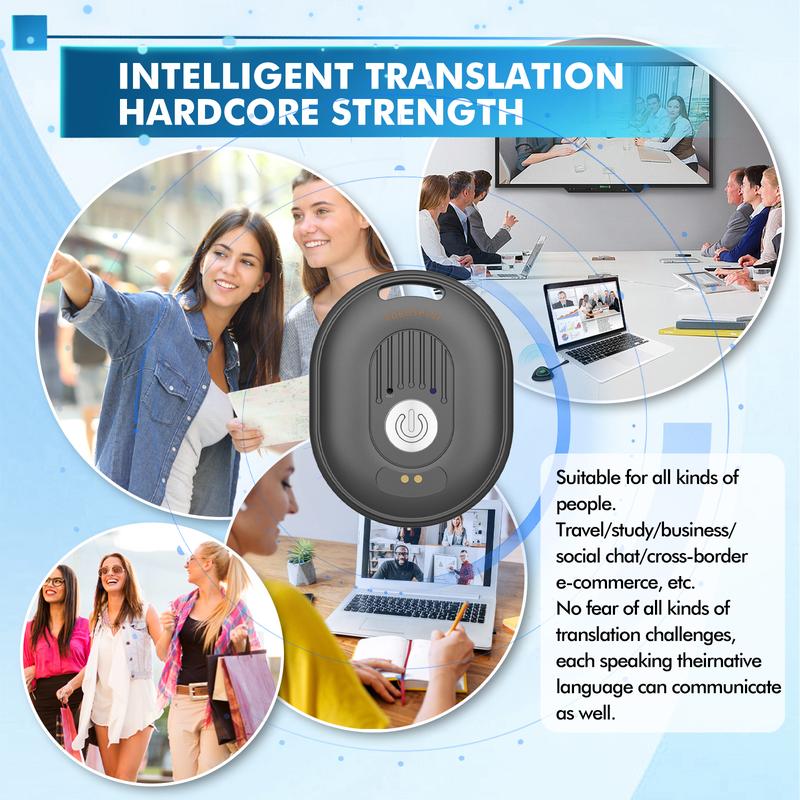 AI translation equipment. Online support for over 130 languages. Used for studying, traveling, and business. Compatible with IOS and Android.