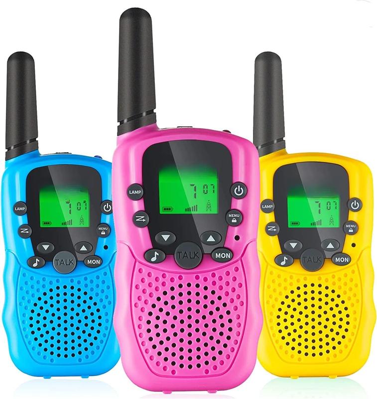 Walkie Talkies for  3 Miles Long Range, 22 Channels Walkie Talkie with Clear Sound & Automatic Squelch,  Walkie Talkies, Outdoor  Toys for Girls Boys  4-12