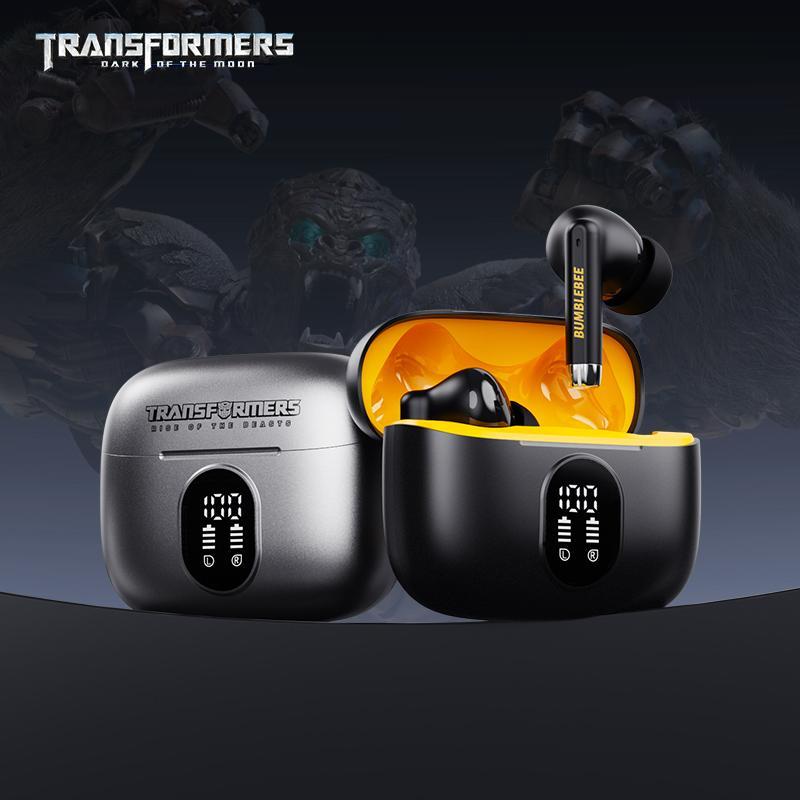 Transformers TF-T50 Wireless In-ear Design Headphone, Bluetooth-compatible Earphone with Digital Display Case, Long Battery Life Headphone for Gaming & Sport