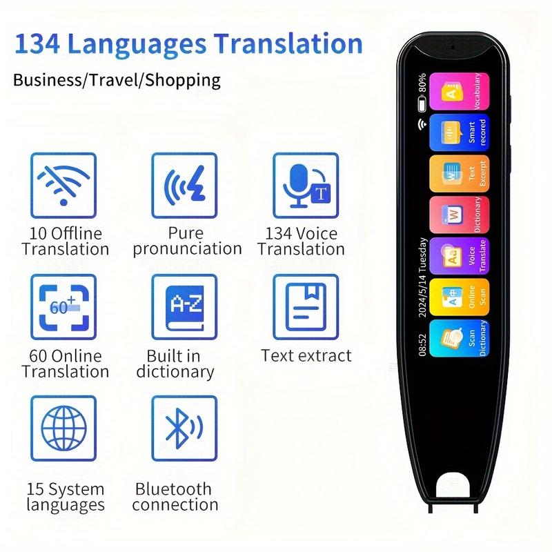 hot-2024 New Smart Translator Pen-Instantly scan translation & real-time voice translation, suitable for traveling & learning & Communication-59