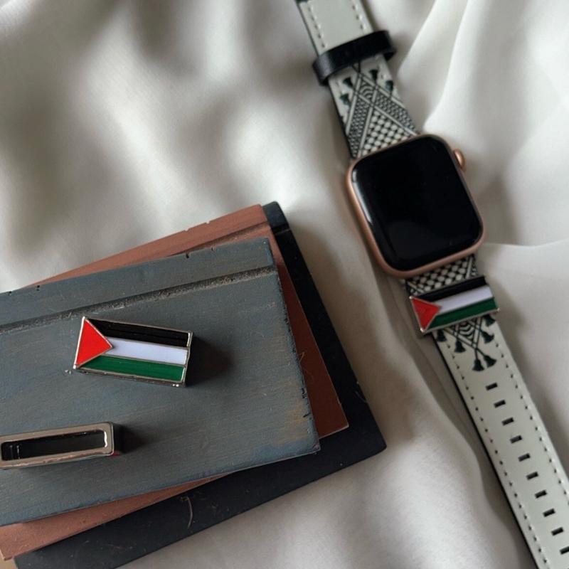 Apple watch band accessory (charm) Palestine flag