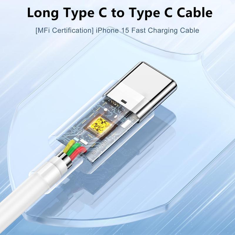 6FT USB C to USB C Charging Cable Kit, 60W Type C Charging Data Cable, Universal USB Fast Charging Cable Compatible with iPhone iPad Series