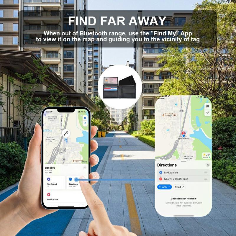 RSH Smart GPS Tracker, Waterproof IP67 Smart Air Tag Suitable for IOS Find My APP, Smart Item Locator, Tracker for Car, Bicycle