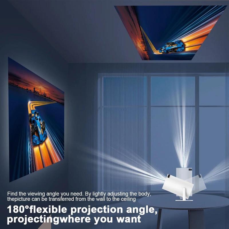 Magcubic Portable Projector HY300 Pro, Android 11 Dual Wifi6 260ANSI Allwinner H713 BT5.0 1080P 1280*720P Projector, Multifunctional Projector for Home Cinema, Outdoor