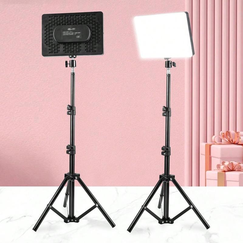 10 LED Ring Light With Adjustable Tripod Stand - Brightness Enhancing, Full Coverage - Perfect For Photography, Makeup, Group Selfies, Meetings & Live Streaming, Portable Light