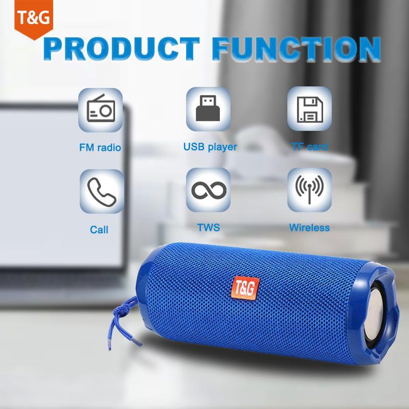 TG Portable Wireless Audio Speaker for Summer, Outdoor BT Subwoofer Speaker, Speakers for Free Call FM TF Card USB Flash Drive Connect Mobile Phone Tablet TV