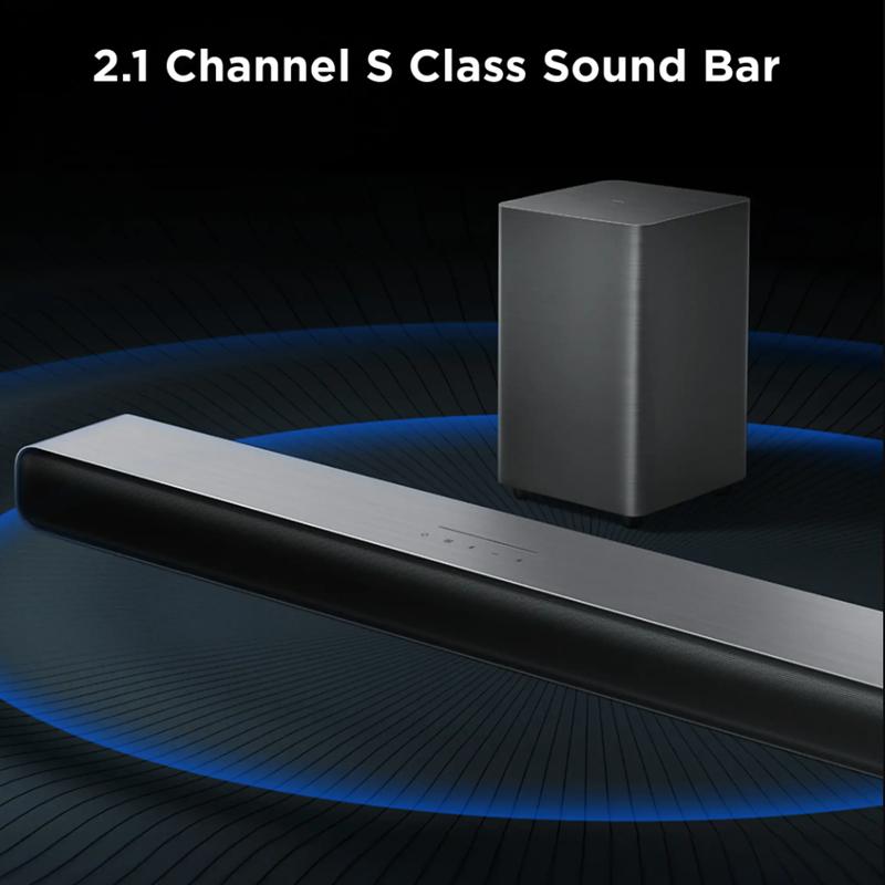 TCL - S55H 2.1 Channel S-Class Soundbar with Wireless Subwoofer, Dolby Atmos - Black