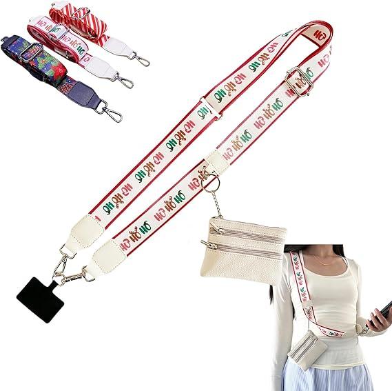 Phone Strap Crossbody Clip and Go Strap forPhone with Wallet Portable Crossbody Beautiful,.Comfortable, Adjustable Phone Strap withZippered Pouch Accessories Card Smartphoneclip and phonelanyard wrist lanyard