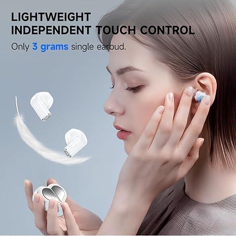 Heart Shaped Wireless Earphone,True wireless bluetooth earbuds  5.3 In-Ear Headphones, Portable Noise Reduction Sports Headphone，christmas 2024 Holiday Gifts Audio Charging Headset