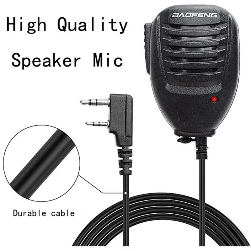 BAOFENG Microphone Police Walkie Talkie Mic Accessories Ham Radio Speaker Mic for UV-5R BF-F8HP 5RM 5RH UV-22 UV-21R  K5PLUS AR-152 UV-17R BF-888S