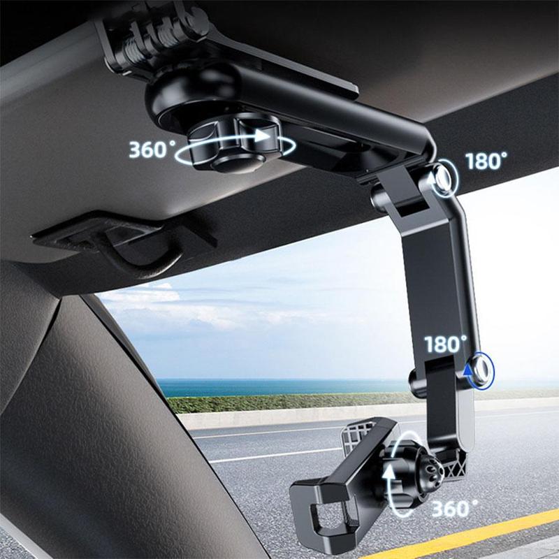 Car Sun Visor Phone Holder, Universal Car Phone Holder, Car Phone Navigation Holder, Car Interior Accessories for Most Smartphones