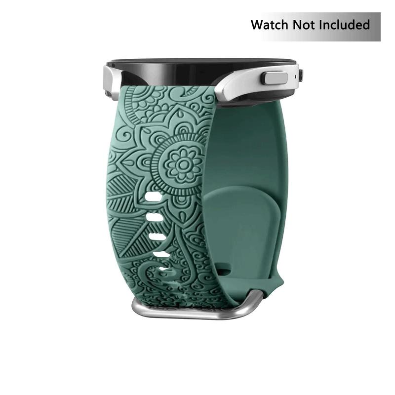 Floral Pattern Watch Band for Samsung Galaxy Watch, Smart & Wearable Devices Accessories, Floral Engraved Bands for Galaxy Watch