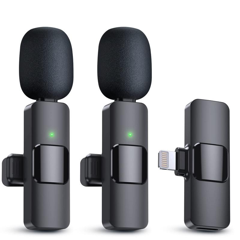 Portable Wireless Lavalier Microphone,Your Voice, Amplified: Lavalier Mic for Clear, Professional Sound Audio Cable