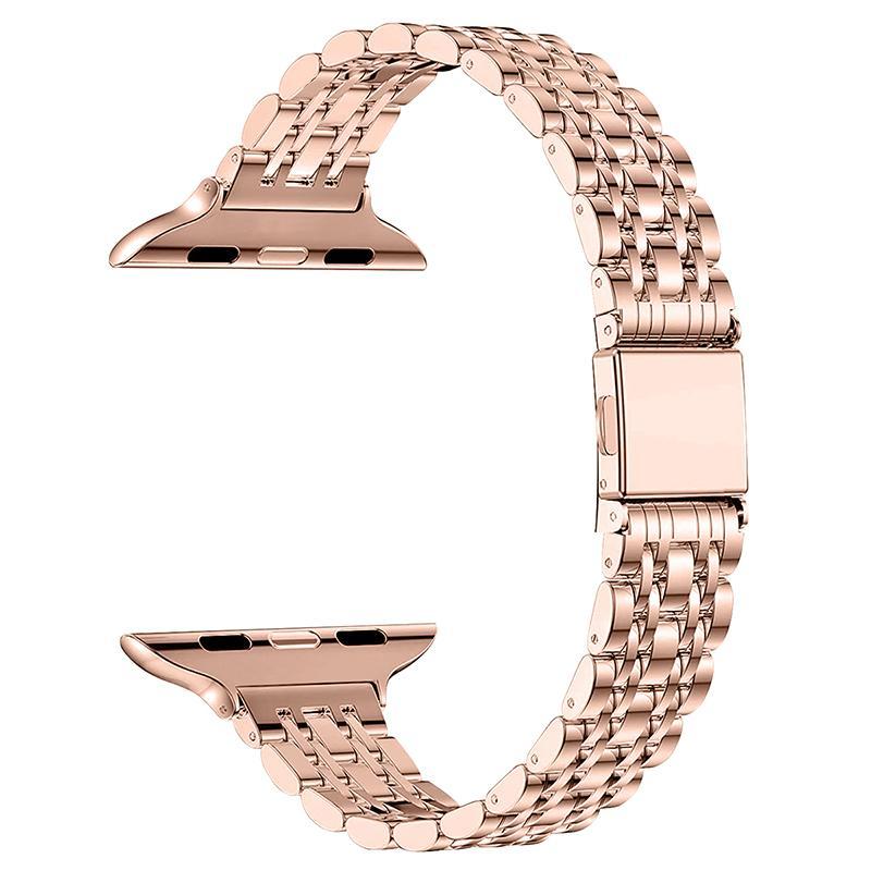 Fall Stainless Steel Watch Band Compatible with Apple Watch (Band Only), Business Watch Bands for Women, Fashion Wearable Accessories Compatible with iWatch Series