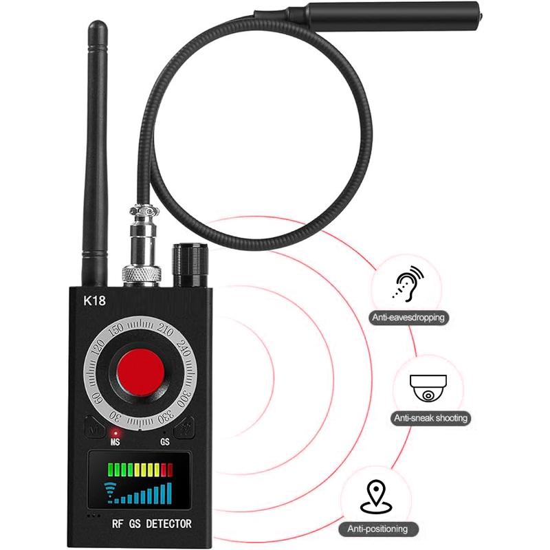 CamFinderPro Camera Detectors, RF Signal Scanner, Bug Detectors, GPS Tracker, Listening Devices Finder, Wireless Rechargeable for Travel, Hotel, Car, Bathroom, Office, Airbnb, 8 Levels Sensitivity