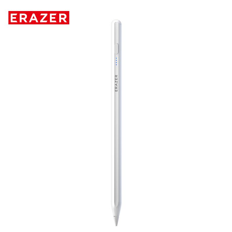 ERAZER Stylus Pen for Apple iPad 2018-2024,2X Fast Charge,Tilt Sensitivity Active Touch Screen Pencil Compatible with iPad 10 9 8 7 6, iPad Pro 12.9 11 13,iPad Air 3 4 5, iPad Mini 5 6 Gen Universal Rechargeable