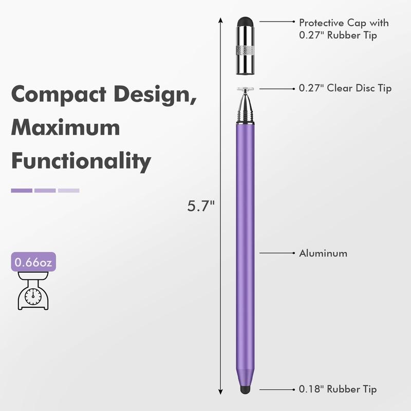 MEKO 3 in 1 Stylus Pens for Touch Screens, High Sensitivity & Precision Capacitive Stylus Pencil for Apple iPad iPhone Tablets Samsung Galaxy All Universal Touchscreen Devices