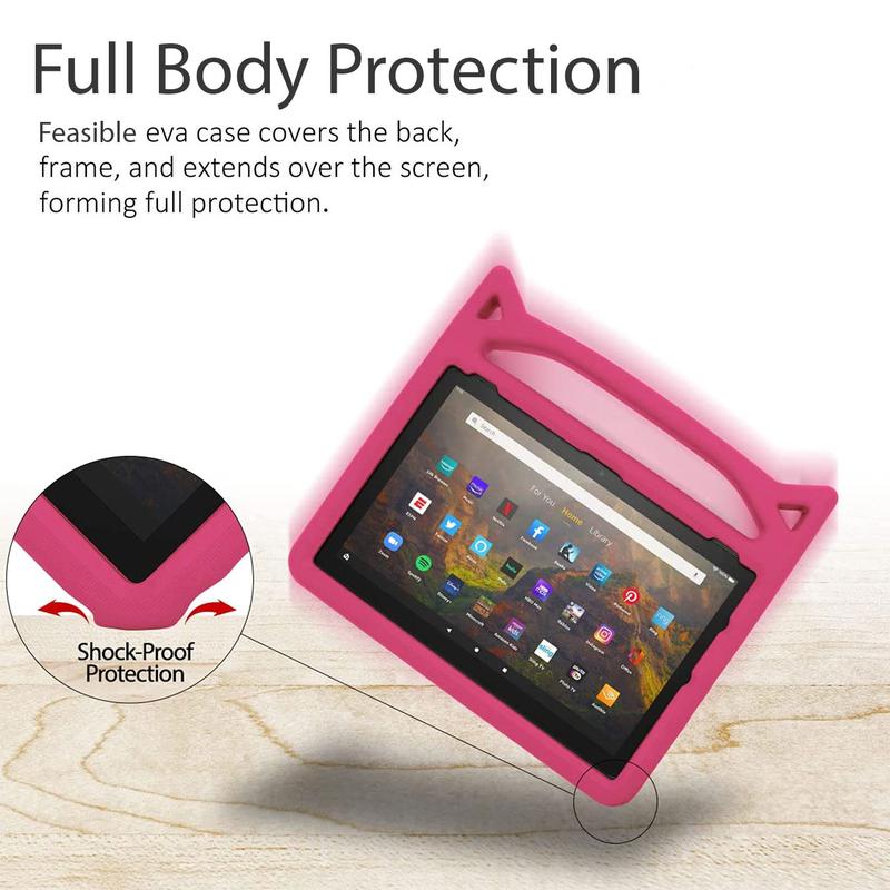  Fire HD 10 13th Gen 2023 Kids EVA Handle Case Cover with Stand for HD 10 10.1 inch tablet+ 1 free stylus and 1 screen protector