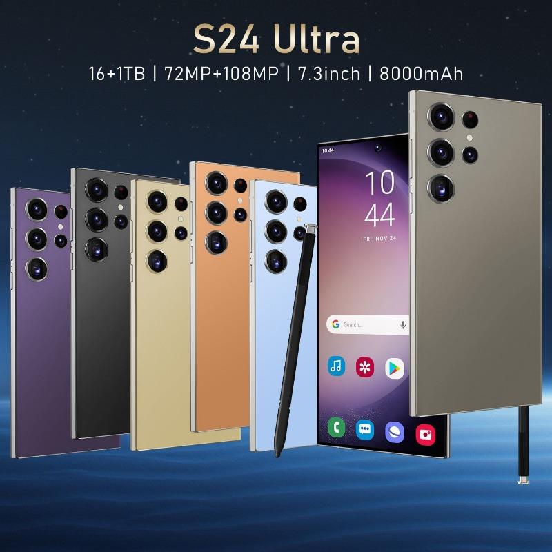 2024 New S24Ultra Global Edition Face ID 7.0-inch Smartphone 4G 5G Phone 3GB+16GB Phone 7000mAh Android Phone Global Edition Cellars