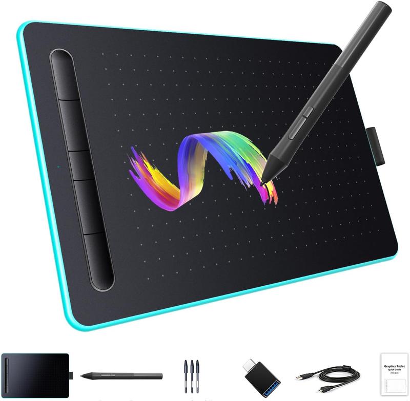 etSketch Graphics Drawing Tablet 8.26*5.5 Inches  8192 Levels -Free Stylus Pen Tablet 5 Customized Shortcut  Compatible with Windows  OS Android for Teachers Students Creators